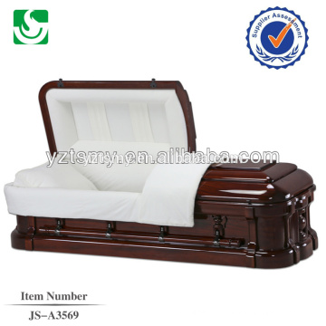 adult customized velvet lining with American style casket